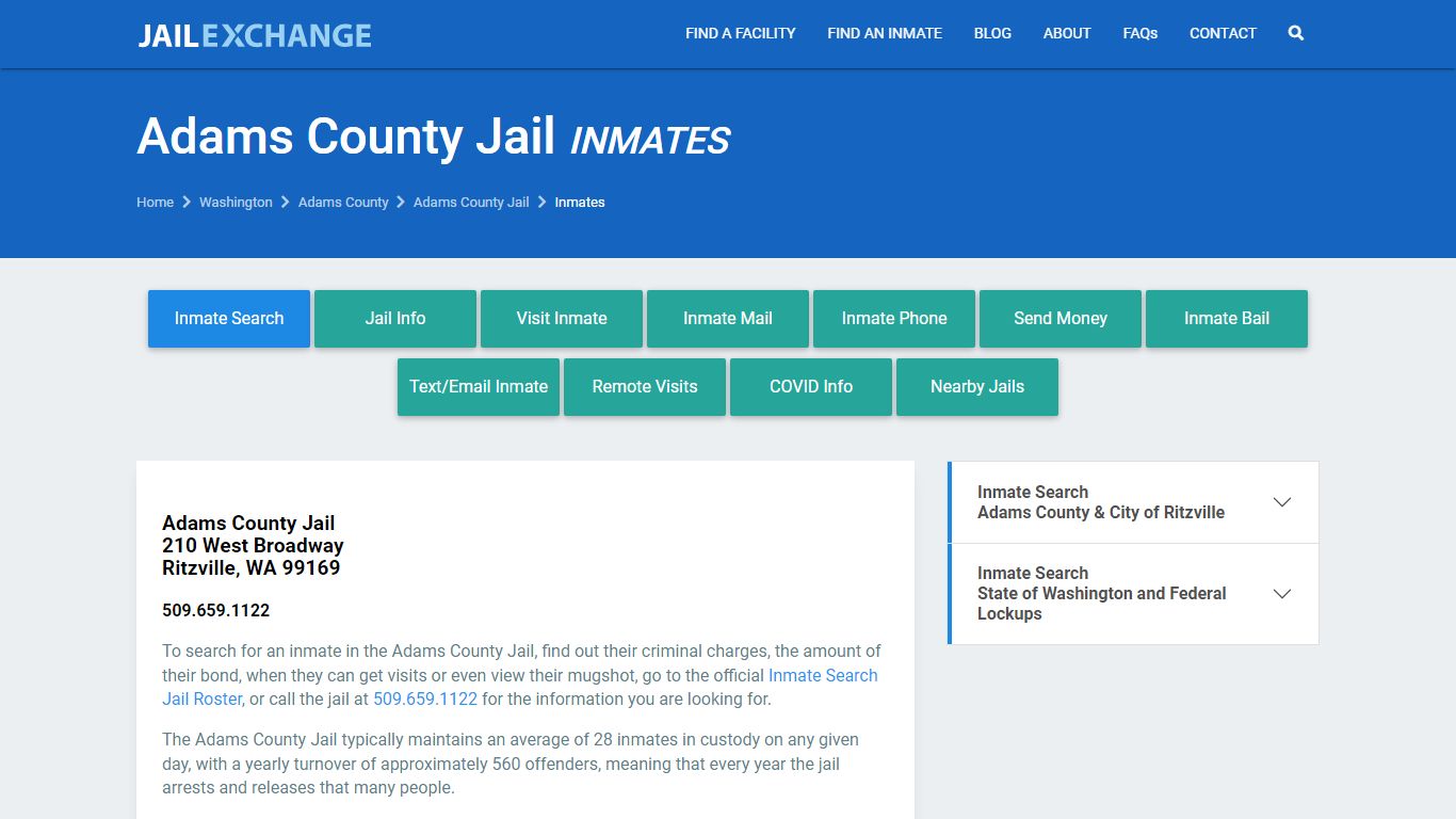 Adams County Jail Inmates | Arrests | Mugshots | WA